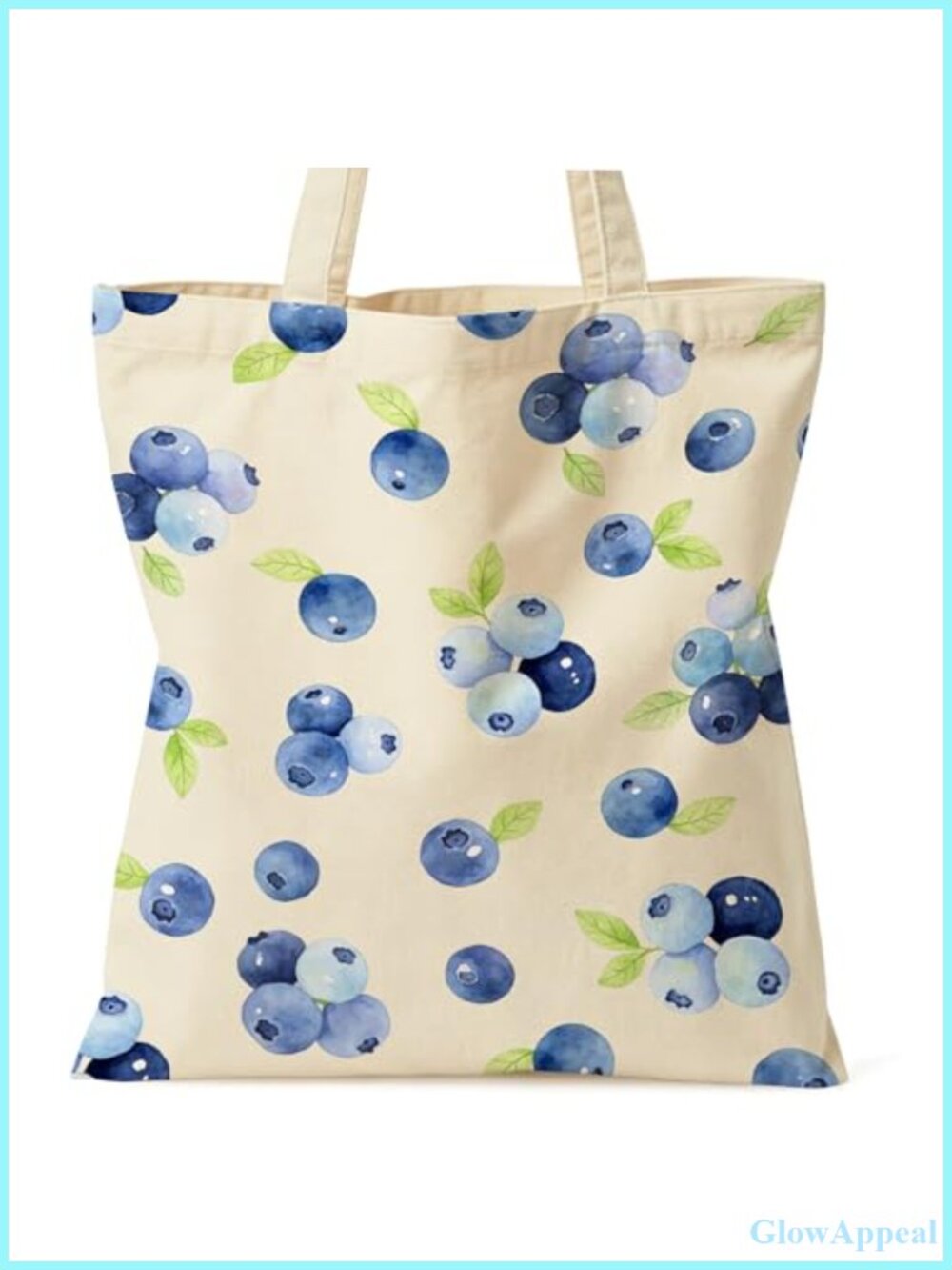 Canvas Tote Bag for Women Large Shoulder Bag with Zip Inner Pocket